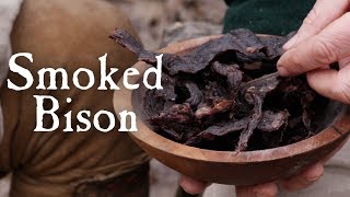 Smoked Bison  Historical Meat Preservation  The American Frontier [upl. by Adalie]