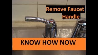 How to Remove a Faucet Handle [upl. by Pufahl]