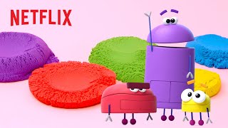 Learn Colors with the StoryBots Sand 🌈 Netflix Jr [upl. by Schulze]