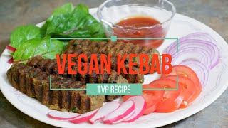 Tasty Vegan Kebab  TVP Recipe  Vegetable Protein  How To Cook TVP  Ramzan Recipes  Iftar Ideas [upl. by Pinelli]