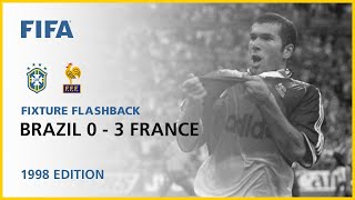 Brazil 03 France  France 1998 Final  FIFA World Cup [upl. by Acinemod168]