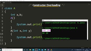 Constructor Overloading in Java  Learn Coding [upl. by Amlus5]