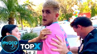 Top 10 Times YouTubers Got Arrested [upl. by Erdah]