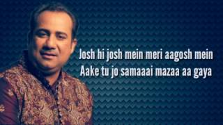 Mere Rashke Qamar Lyrics   BaadShaho  Rahat Fateh Ali Khan [upl. by Susan]