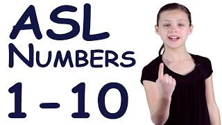 ASL Numbers 110  Sign Language [upl. by Enyrehtak]