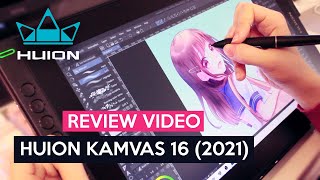 Huion Kamvas 16 2021【Unboxing amp Review】 [upl. by Ivah]