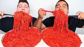 EXTREMELY SPICY FLAMIN HOT CHEETOS NOODLES • Mukbang amp Recipe [upl. by Rriocard117]