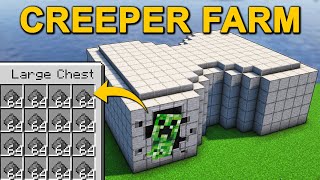 EASY Creeper Farm in Minecraft 121 Tutorial [upl. by Margaretha]