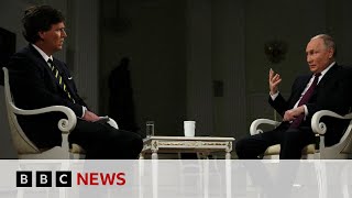 Tucker Carlson Putin interview What we learned  BBC News [upl. by Talia]