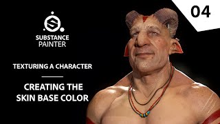 Texturing Characters in Substance Painter  Creating the skin base color  Adobe Substance 3D [upl. by Beach]