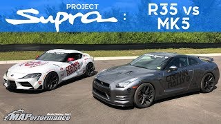 Nissan GTR vs 2020 Toyota Supra  R35 vs MK5 [upl. by Vanya241]