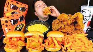 Trying KFCs New Cheetos Crispy Chicken Sandwich • MUKBANG [upl. by Oberg658]