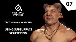 Texturing Characters in Substance Painter  Using Subsurface Scattering  Adobe Substance 3D [upl. by Notsniw617]