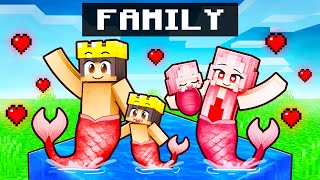 Having An MERMAID FAMILY in Minecraft [upl. by Violante917]