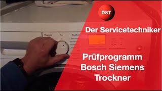 Prüfprogramm und Fehlerspeicher Trockner Bosch Siemens iq Wärmepumpentrockner [upl. by Margareta]