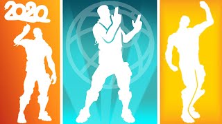 Top 10 RAREST Fortnite Emotes [upl. by Ahsatel]