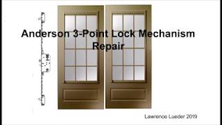 Anderson Door Lock 3 latching Mechanism repair L Lueder [upl. by Allmon193]