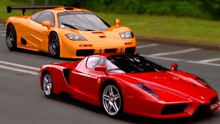 Ferrari Enzo vs McLaren F1  Fifth Gear [upl. by Eseerehc]