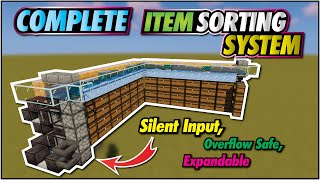 Minecraft Item Sorter  Easy Expandable Full Auto [upl. by Oman]