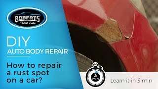 DIY How to repair a rust spot on a car [upl. by Euqinaj]