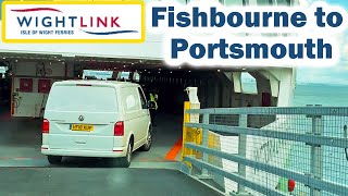 ISLE of WIGHT FERRY  Fishbourne to Portsmouth Crossing [upl. by Reba]