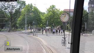 Straßenbahn Dresden 2020 Linie 3 [upl. by Laktasic]