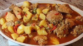 Chicken Fricassee Recipe  Fricase de Pollo  My Secret Cuisine [upl. by Haiacim]