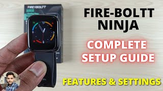 FireBoltt Ninja Smartwatch  Full Setup Guide [upl. by Buine]