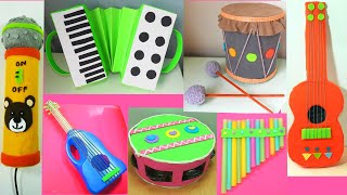 6 INSTRUMENTOS CASEROS CON RECICLAJE ♬ Diy Manualidades [upl. by Xanthus]