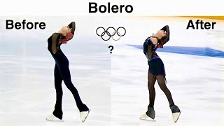 Kamila Valieva  Bolero 5 months difference Improvements Камила Валиева Болеро [upl. by Philo]