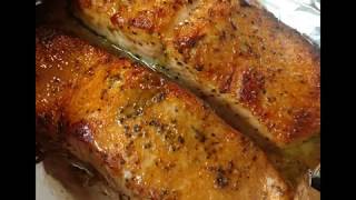 Honey Mustard Glazed Salmon in the Air Fryer [upl. by Key]