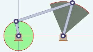 CrankRocker FourBar Linkage [upl. by Codd]