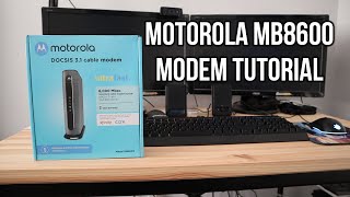 Motorola MB8600 Cable Modem Setup Tutorial [upl. by Mundy]