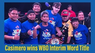 FULL FIGHT JOHN RIEL CASIMERO WINS WBO TITLE via 12TH ROUND TKO [upl. by Aihsal]