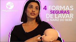 Como lavar o nariz do bebê Drª Melyssa Bentivi [upl. by Jeana981]