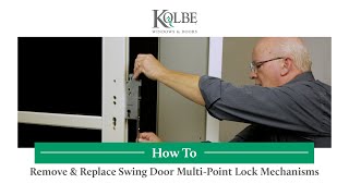 Remove amp Replace Swing Door MultiPoint Lock Mechanisms [upl. by Kerrison201]