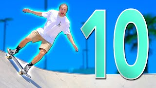 10 EASIEST SKATEPARK TRICKS FOR BEGINNERS [upl. by Ellehsyt]