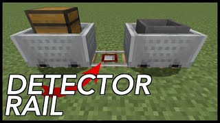 How To Use Detector Rail In Minecraft [upl. by Onairotciv848]