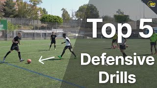 5 Defensive Drills To Improve Your Teams Defending [upl. by Sadira716]