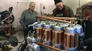 Rebuilt 1914 Cadillac Engine  First Start in 65 Years [upl. by Elhsa]