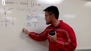 integral of lnx from 0 to 1 [upl. by Acima]