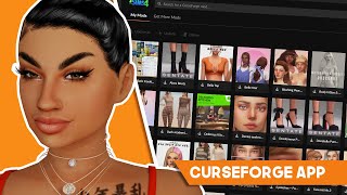 A New Way to Download Sims 4 Mods is Here Curseforge App how to  review [upl. by Aicad]