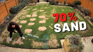 How To Level amp OverSeed A Lawn  TimeLapse [upl. by Nahsez115]