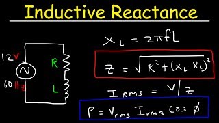 Inductive Reactance Impedance amp Power Factor  AC Circuits  Physics [upl. by Anehta19]