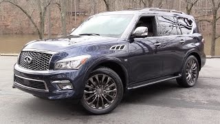 2016 Infiniti QX80 Limited AWD Start Up Road Test and In Depth Review [upl. by Hiller]