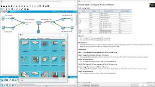 147 Packet Tracer  Configure Router Interfaces [upl. by Oralia]