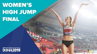 Womens High Jump Final  World Athletics Championships Doha 2019 [upl. by Nilauqcaj]