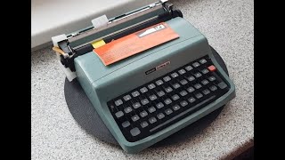 Unpacking a vintage unused Olivetti Lettera 32 from 1970 [upl. by Avilo]