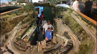 MASSIVE HO Scale Model Train Layout Chesapeake Bay and Western [upl. by Isoj]