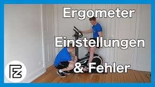 Ergometer Einstellungen amp die häufigsten Technikfehler [upl. by Kcirted]